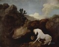 George aplasta un caballo asustado por un león 1770
